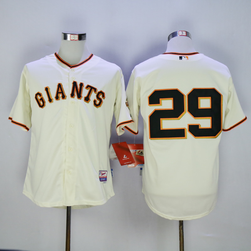 Men San Francisco Giants #29 No name Cream MLB Jerseys->san francisco giants->MLB Jersey